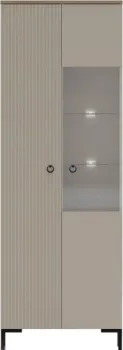Black Red White Domenica REG1D1W с подсветкой (глиняный серый/дуб сильвержек ореховый)