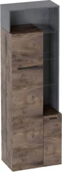 Мебельград Глазго 2-х дверный 65x38.5x200.5 (таксония/металл бруклин)