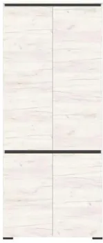 Памир Гретта 90x50.7x212 (дуб крафт белый/антрацит)