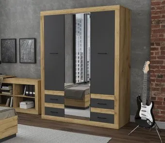 Интерлиния Loft LT-ШК1 (дуб золотой/антрацит)