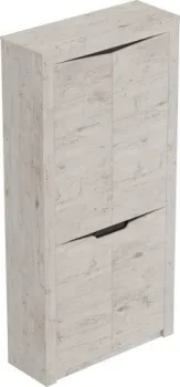 Мебельград Соренто 107x38.5x210 (дуб бонифаций/кофе структурный матовый)