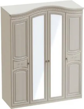 Мебельград Николь 4-х дверный 176x56x235 (ясень жемчужный/ваниль)