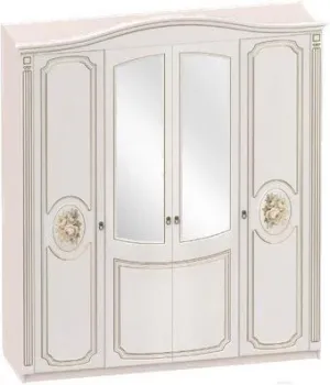 Мебельград Верона 4-х дверный 190x58x230 (капучино/кофе)
