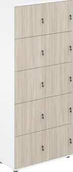 Norden 10 ячеек 80х40х186.6 SG.820.WH.OL (белый/дуб светлый)