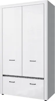 Anrex Whiteblac 2DG1S (белый/белый глянец)