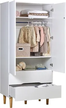 Polini Kids Simple двухсекционный с ящиками 3610 0002753.163 (белый/дуб каменный)