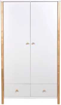 Polini Kids Simple двухсекционный с ящиками 0002770.31 (белый/натуральный)