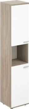 Norden Высокий левый с нишей SG.846.OD.WH.WH.L (дуб темный/белый)
