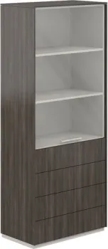 Norden Высокий со стеклом NZ-0302.BT.BT (брэнсон трюфель)