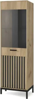 Halmar Lamino W-1 (дуб крафт/черный)