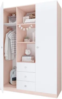 Polini Kids Simple трехсекционный 0001632.161 (дуб пастельный/белый)