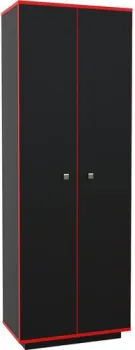 МДК Black 2-х створчатый BL-СК2К 490x800x1980 (черный/кромка красная)