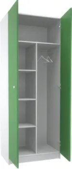 МДК Феникс СК2Ф-З 2-х створчатый высокий 800x490x1980 (зеленый)