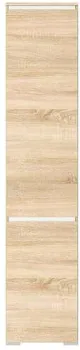 Памир Гретта пенал 45x41.1x212 (дуб сонома/белый глянец)