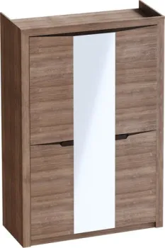Мебельград Соренто 152x54.5x220 (дуб стирлинг/кофе структурный матовый)