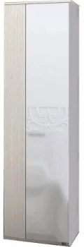 Стендмебель Асти двухстворчатый (белый глянец/дуб белфорт)
