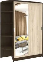 Кортекс-мебель Лагуна ШК09-01 левая консоль (венге/дуб сонома)