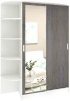 Кортекс-мебель Лагуна ШК09-01 левая консоль (белый/береза)