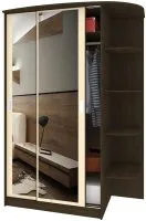 Кортекс-мебель Лагуна ШК04-02 правая консоль (венге/венге светлый)