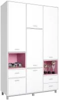Polini Kids Mirum 2335 трехсекционный (белый/розовый)