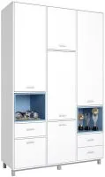 Polini Kids Mirum 2335 трехсекционный (белый/голубой)