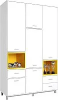 Polini Kids Mirum 2335 трехсекционный (белый/желтый)