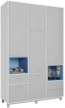 Polini Kids Mirum 2335 (белый-серый/голубой)