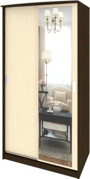 Кортекс-мебель Лагуна ШК03-01 (венге/венге светлый)