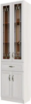 SV-Мебель Вега двухстворчатый ВМ-03 с витриной (сосна карелия)