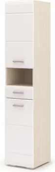 Стендмебель Симба с ящиком (белый глянец/дуб белфорт)