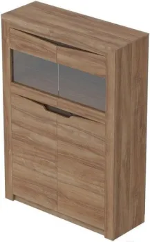 Мебельград Соренто 2-х дверный 107x38.5x150 (дуб стирлинг/кофе структ. мат)