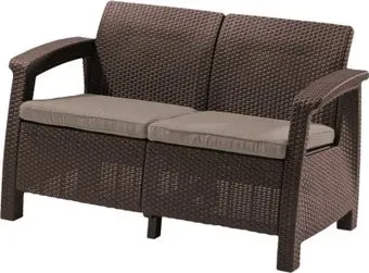 Keter Corfu Love Seat (коричневый)