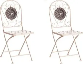 TetChair Secret de Maison Vicenza (2 шт, белый/плитка калейдоскоп)