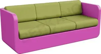Berkano Grace с подушками 250_005_15 (фиолетовый/зеленый)