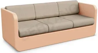 Berkano Grace с подушками 250_005_27 (терракотовый/бежевый)