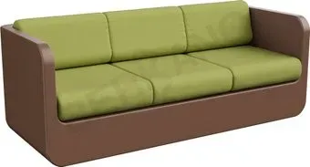 Berkano Grace с подушками 250_005_36 (коричневый/зеленый)