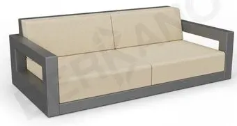 Berkano Quarter lounge с подушками 250_009_00 (черный/бежевый)