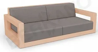 Berkano Quarter lounge с подушками 250_009_27 (терракотовый/графитовый)