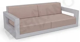Berkano Quarter lounge с подушками 250_009_21 (серый/кофейный)