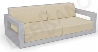 Berkano Quarter lounge с подушками 250_009_21 (серый/бежевый)