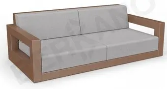 Berkano Quarter lounge с подушками 250_009_36 (коричневый/серый)