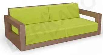 Berkano Quarter lounge с подушками 250_009_36 (коричневый/зеленый)
