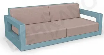 Berkano Quarter lounge с подушками 250_009_20 (бирюзовый/кофейный)
