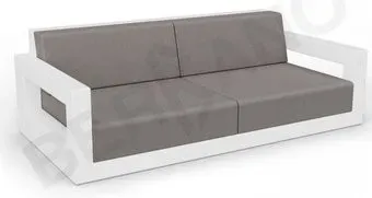 Berkano Quarter lounge с подушками 250_009_03 (белый/графитовый)