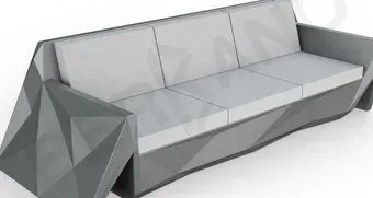 Berkano Quaro с подушками 250_008_00 (черный/серый)