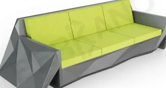 Berkano Quaro с подушками 250_008_00 (черный/зеленый)