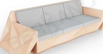 Berkano Quaro с подушками 250_008_27 (терракотовый/серый)