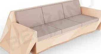 Berkano Quaro с подушками 250_008_27 (терракотовый/кофейный)
