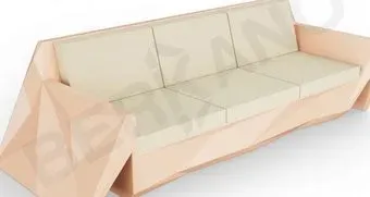 Berkano Quaro с подушками 250_008_27 (терракотовый/бежевый)