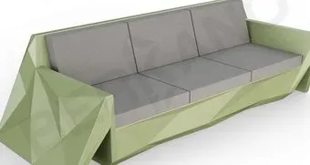 Berkano Quaro с подушками 250_008_23 (темно-зеленый/графитовый)